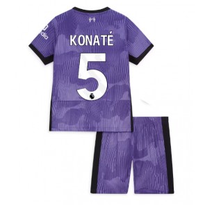 Liverpool Ibrahima Konate #5 Replica Third Stadium Kit for Kids 2023-24 Short Sleeve (+ pants)